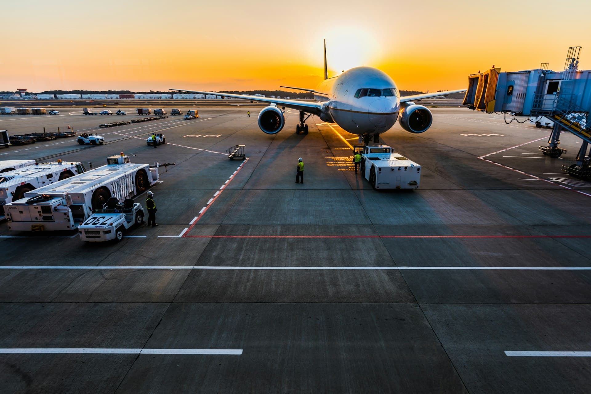 Cargo aircraft at sunset — global freight