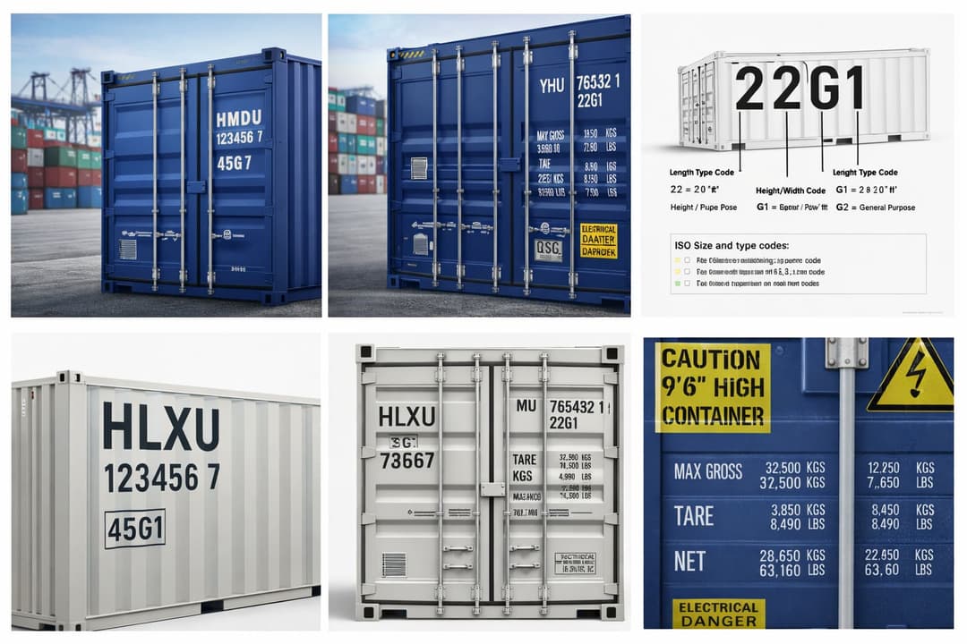 Image Container Sample Code Container-Beschriftung – Markierungen & Codes | Frachtportal